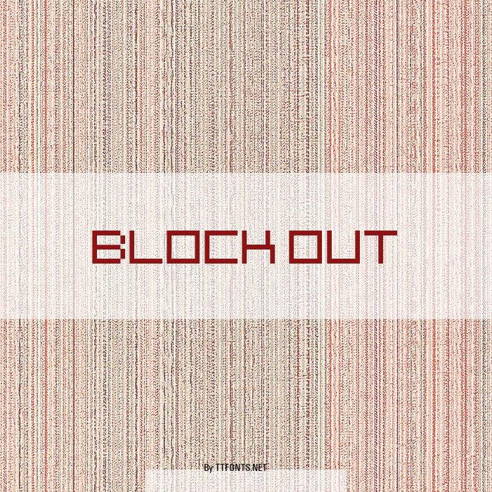 Block Out example