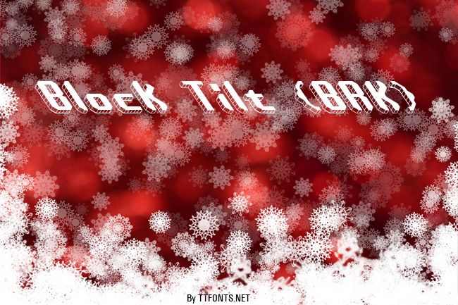 Block Tilt (BRK) example