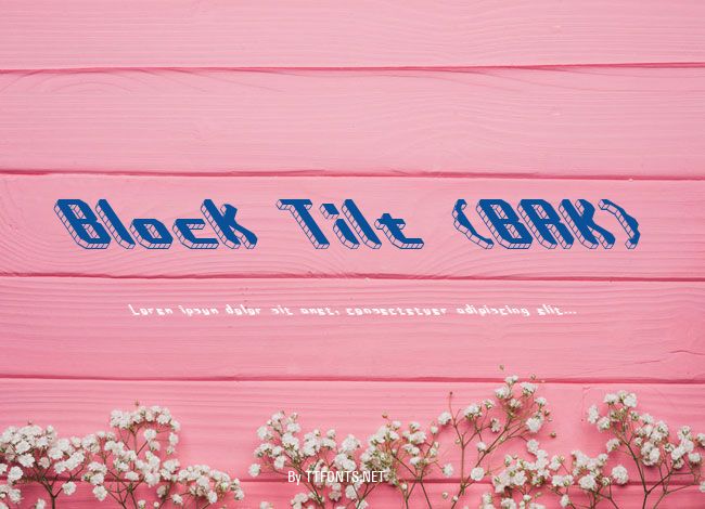 Block Tilt (BRK) example