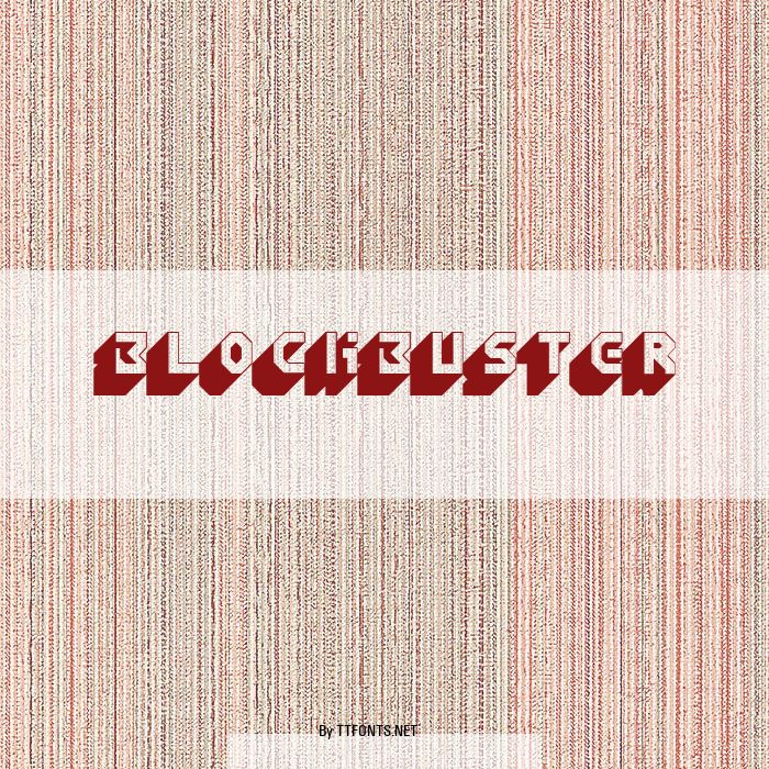 Blockbuster example