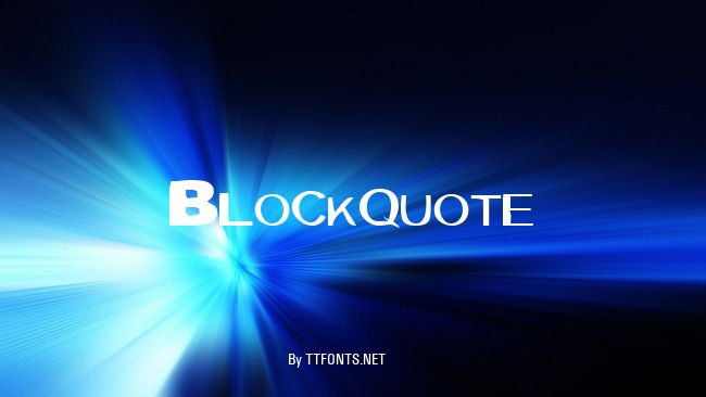 Blockquote example