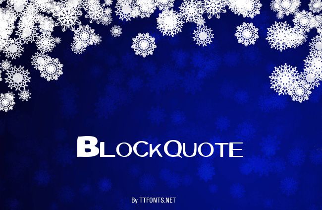Blockquote example