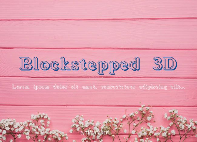 Blockstepped 3D example