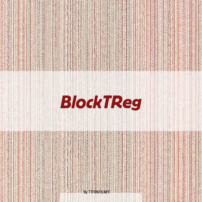 BlockTReg example