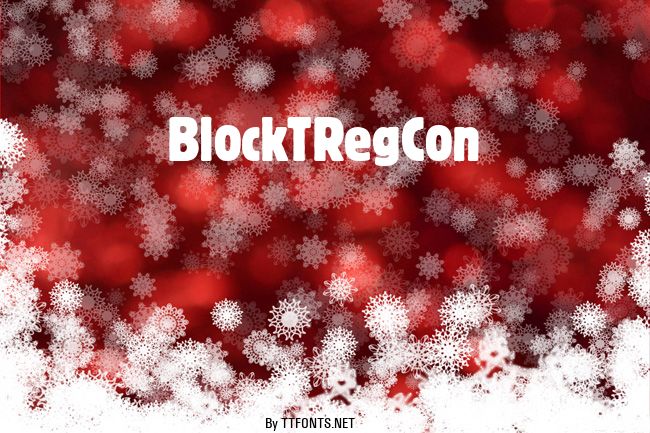 BlockTRegCon example