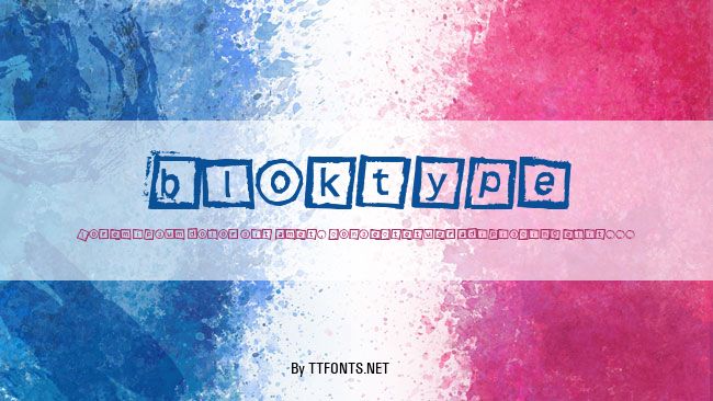 Bloktype example