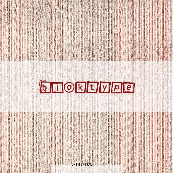 Bloktype example