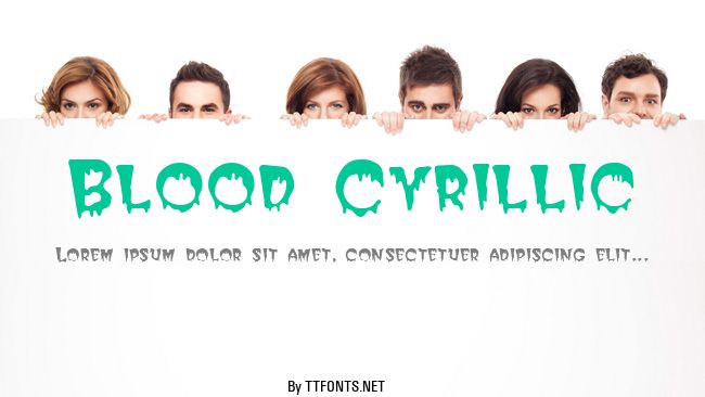 Blood Cyrillic example