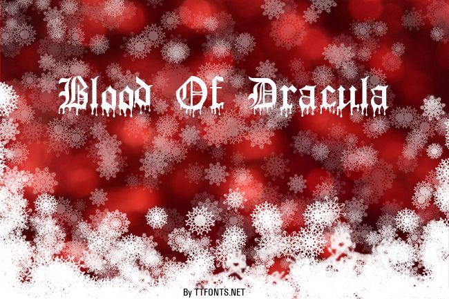 Blood Of Dracula example