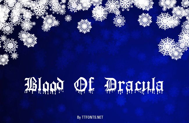 Blood Of Dracula example
