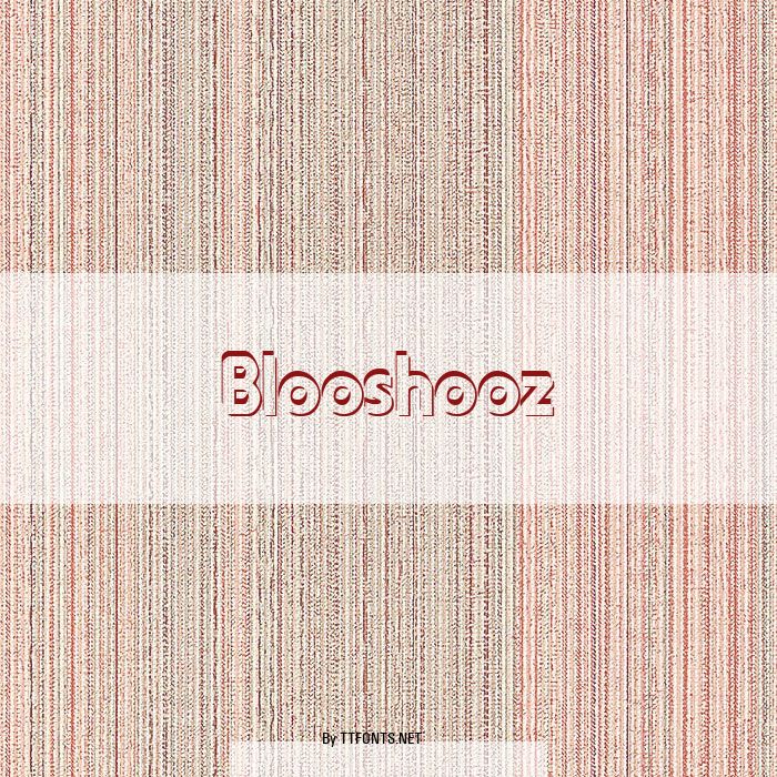 Blooshooz example
