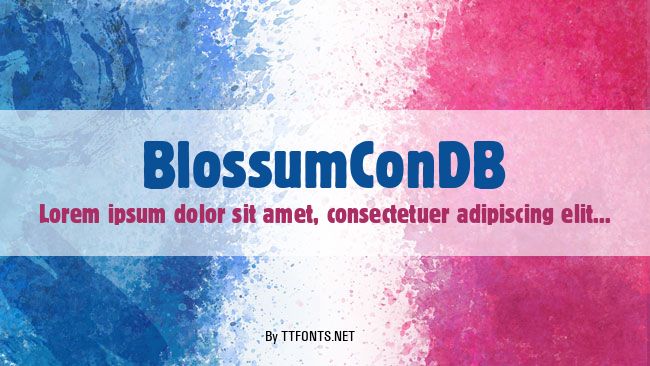 BlossumConDB example