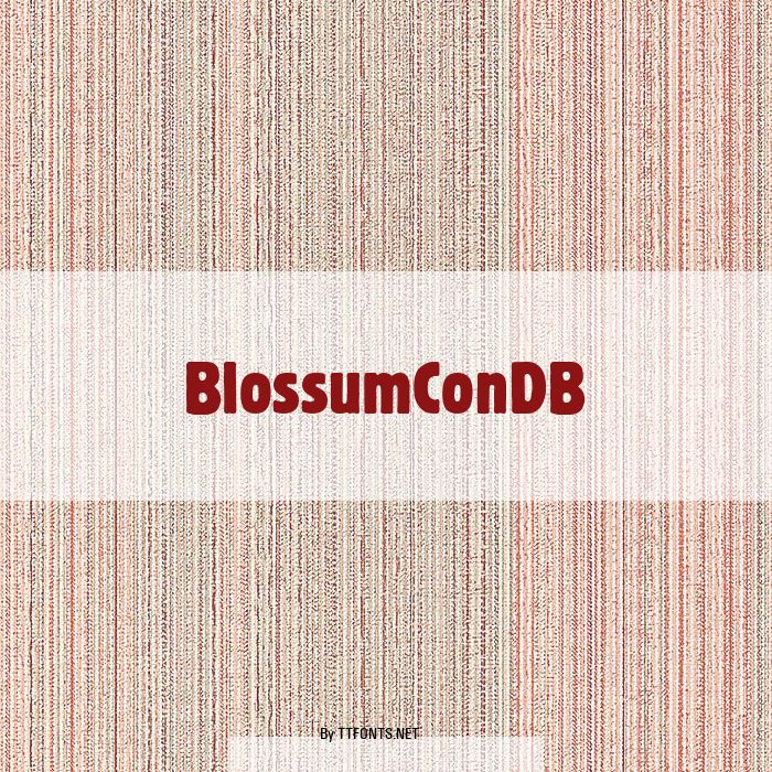 BlossumConDB example