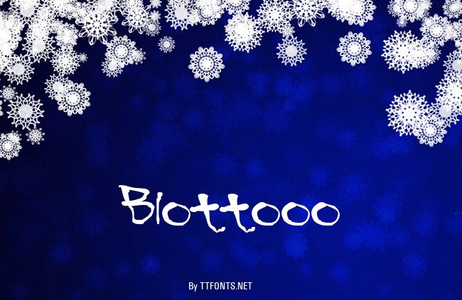 Blottooo example