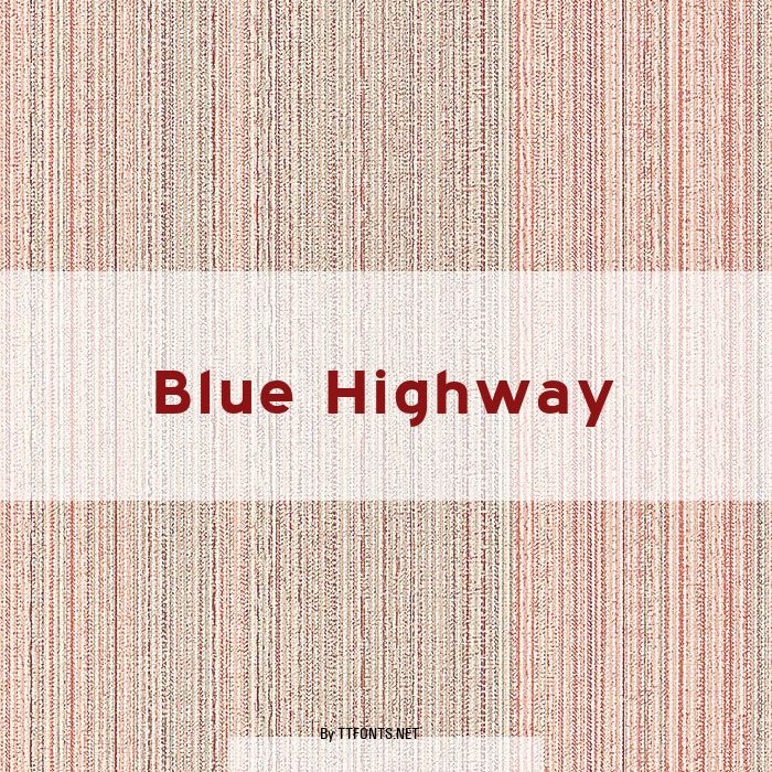 Blue Highway example