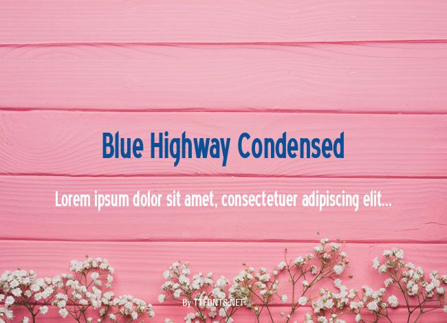 Blue Highway Condensed example