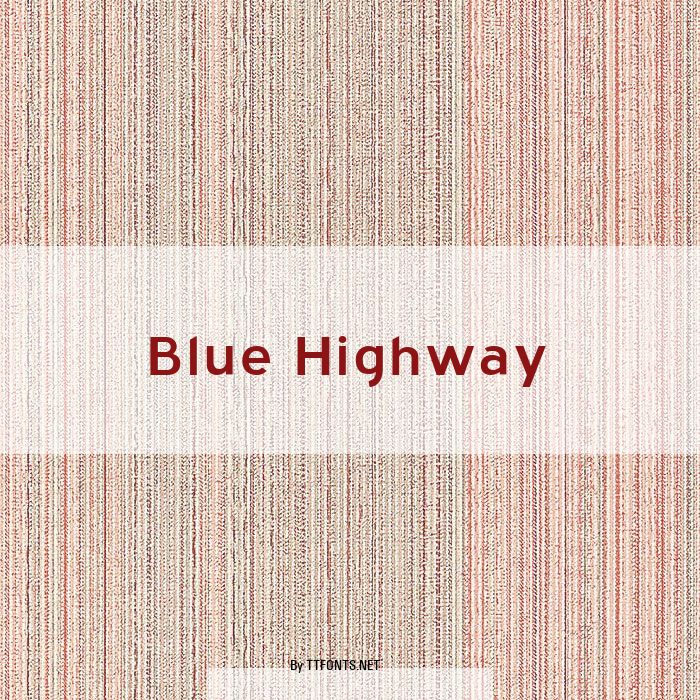Blue Highway example
