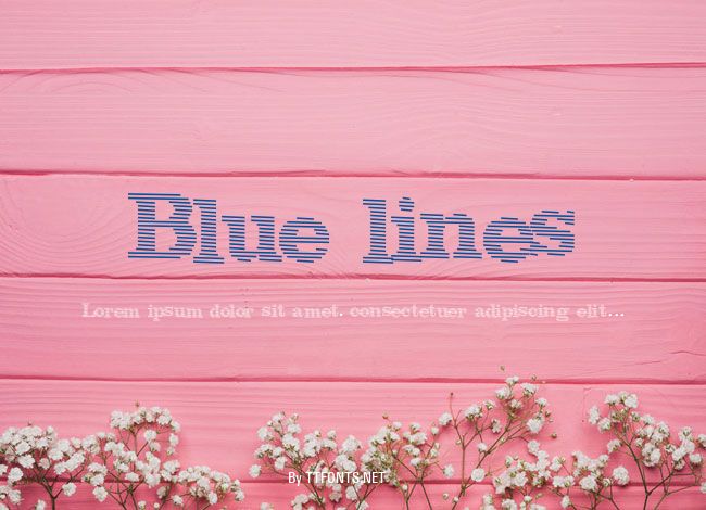 Blue lines example
