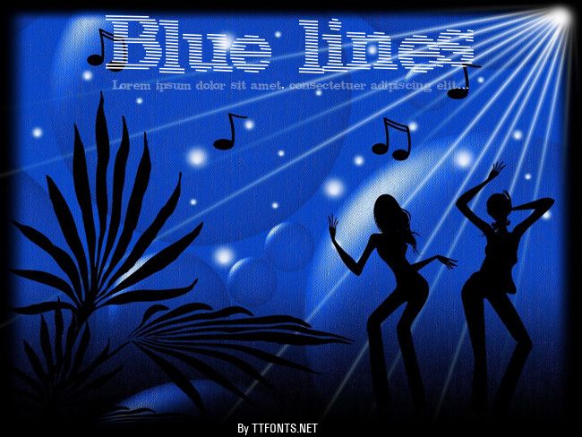 Blue lines example