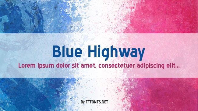 Blue Highway example