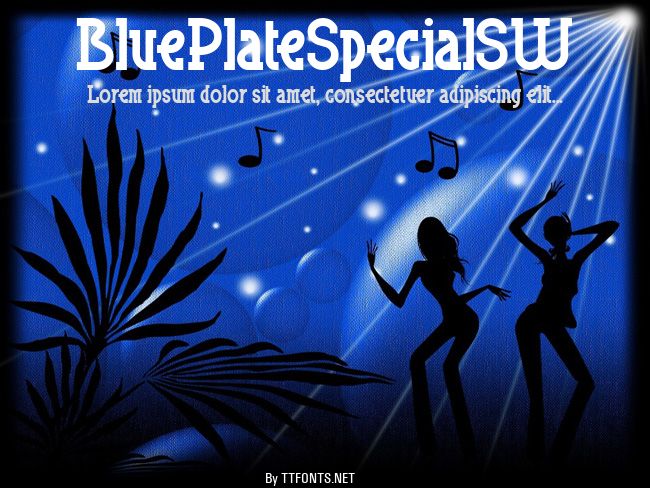 BluePlateSpecialSW example