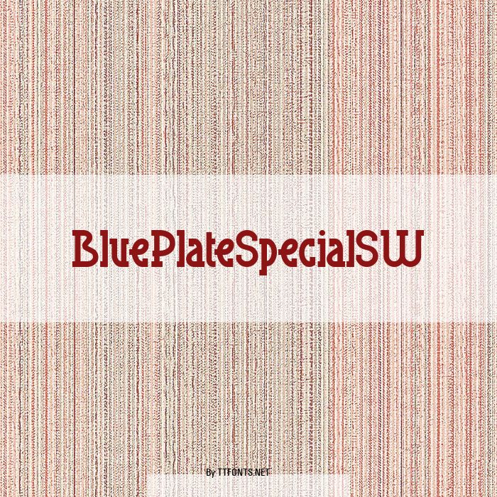 BluePlateSpecialSW example