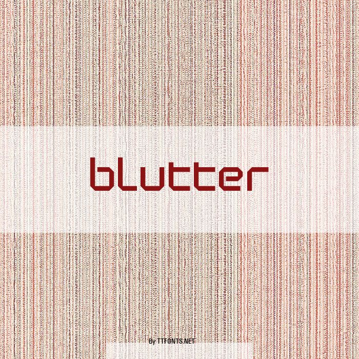 Blutter example