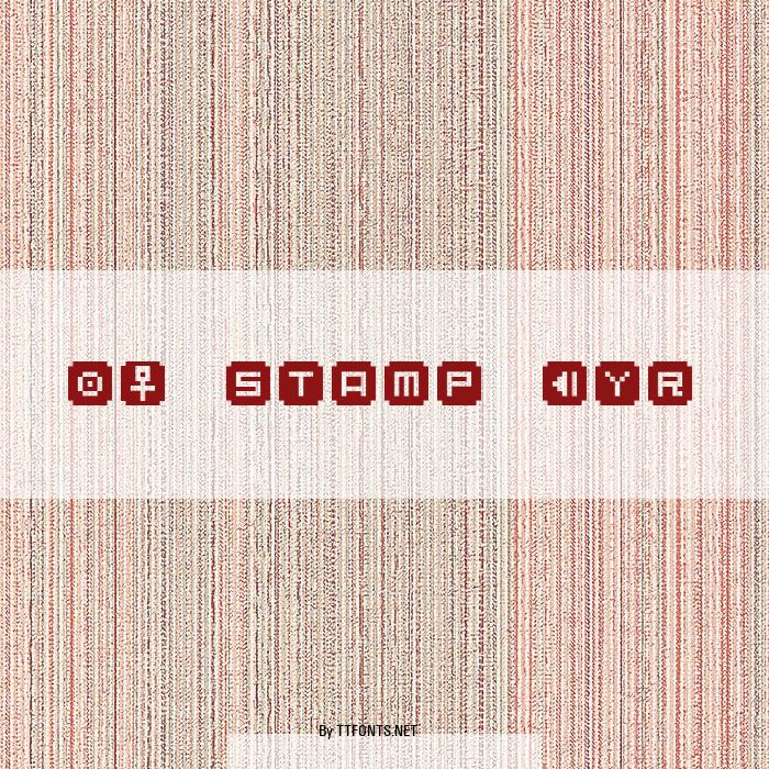 BM stamp Cyr example