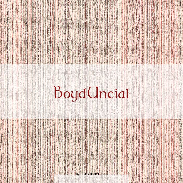 BoydUncial example