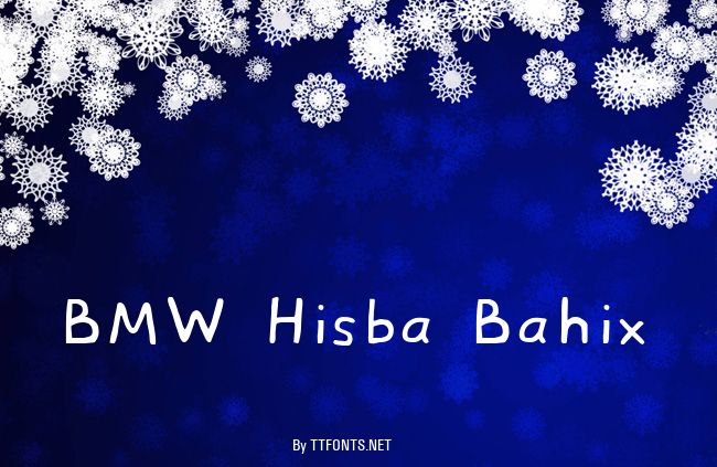 BMW Hisba Bahix example