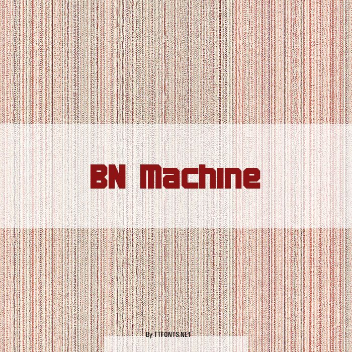 BN Machine example