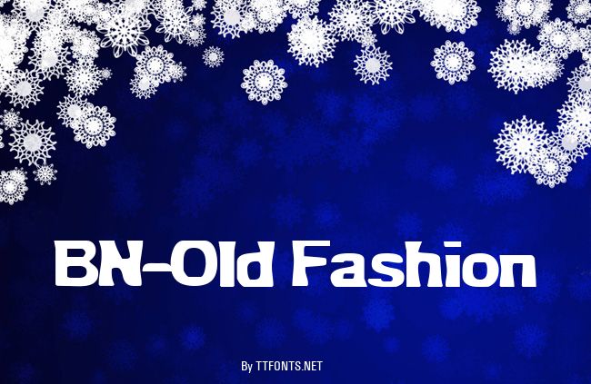 BN-Old Fashion example