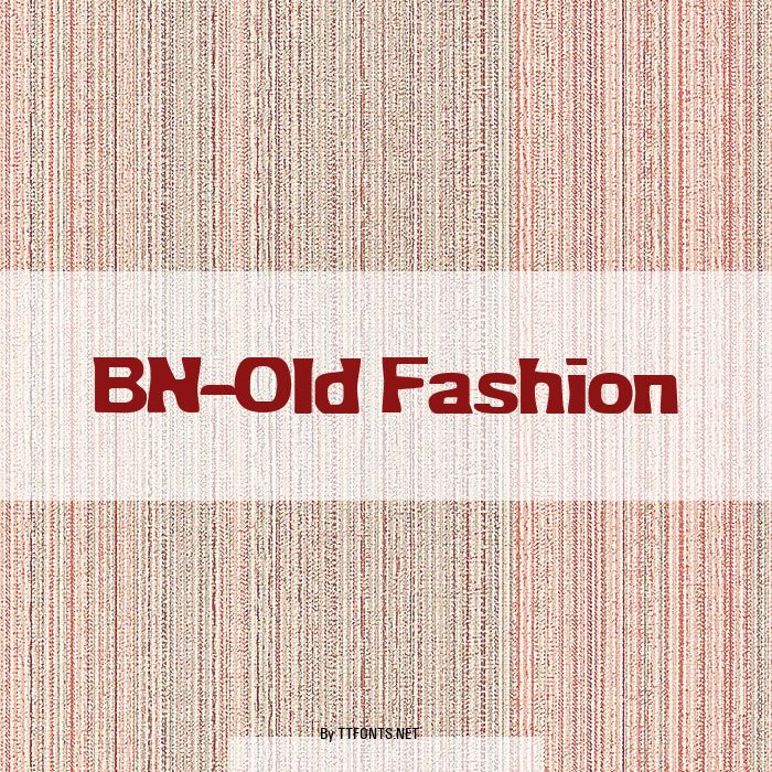 BN-Old Fashion example