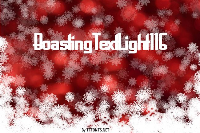 BoastingTextLight116 example