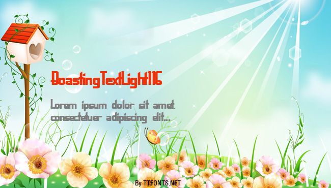 BoastingTextLight116 example