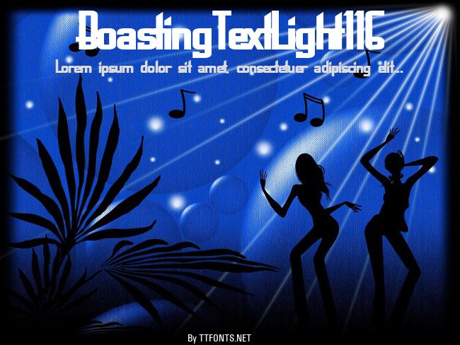 BoastingTextLight116 example