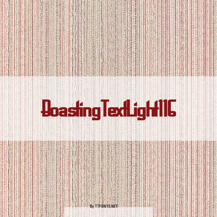 BoastingTextLight116 example
