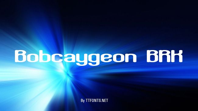 Bobcaygeon BRK example