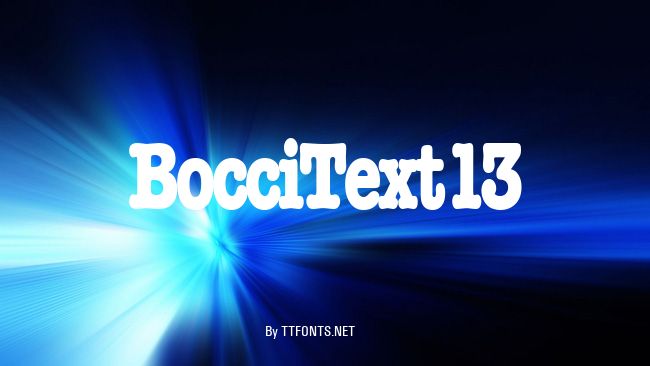 BocciText13 example