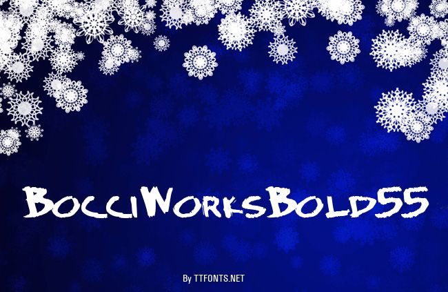 BocciWorksBold55 example
