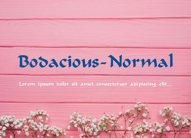 Bodacious-Normal example