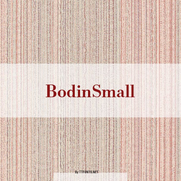 BodinSmall example