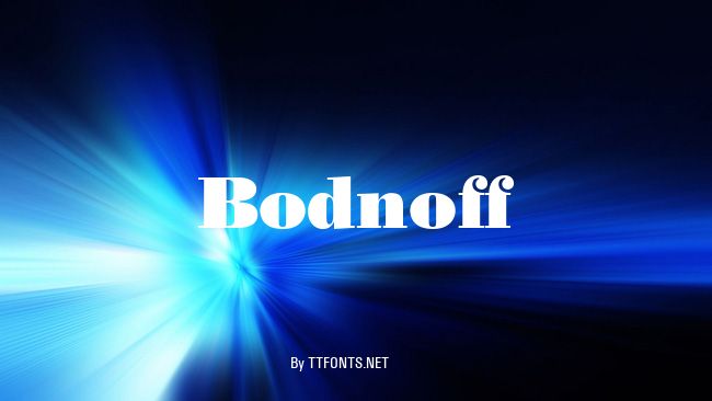 Bodnoff example