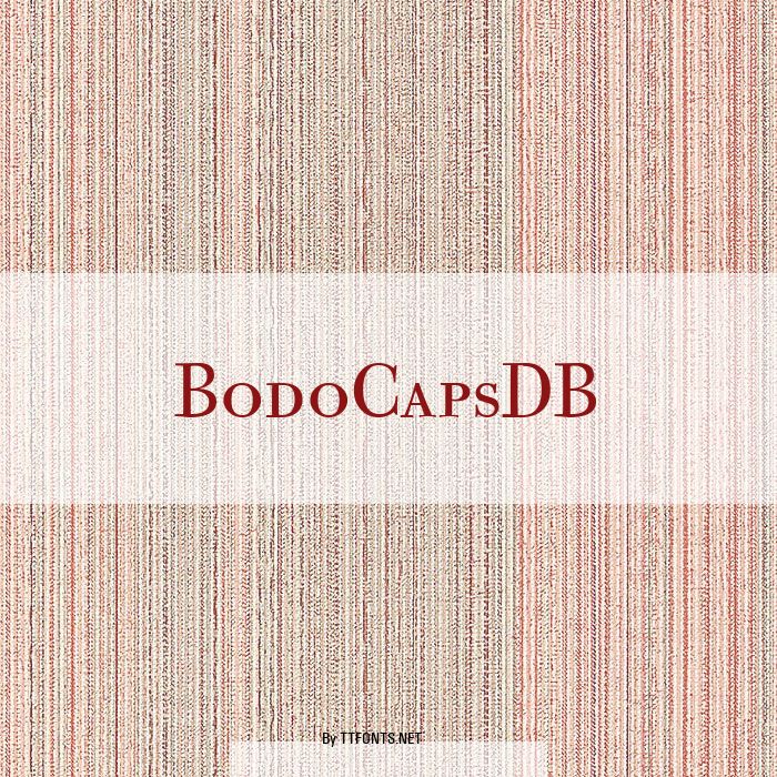 BodoCapsDB example