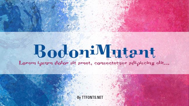 BodoniMutant example