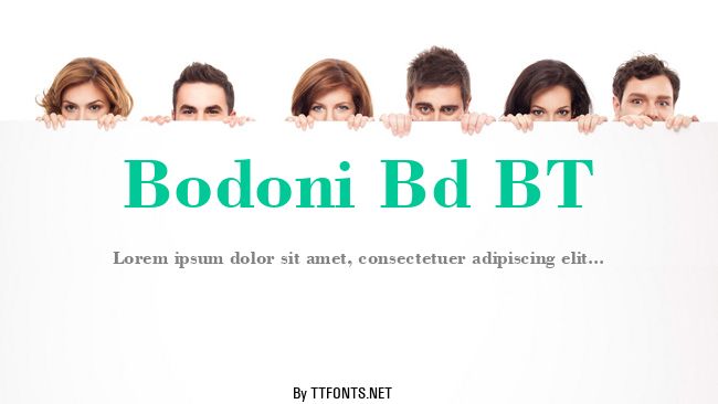 Bodoni Bd BT example