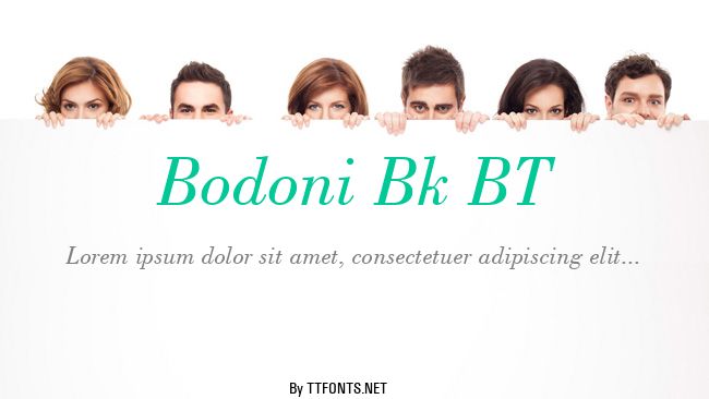 Bodoni Bk BT example
