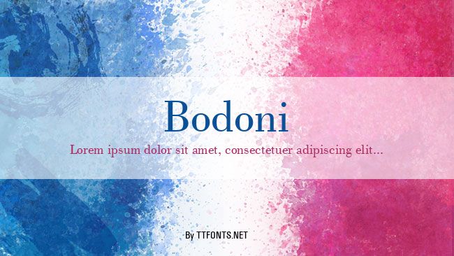 Bodoni example