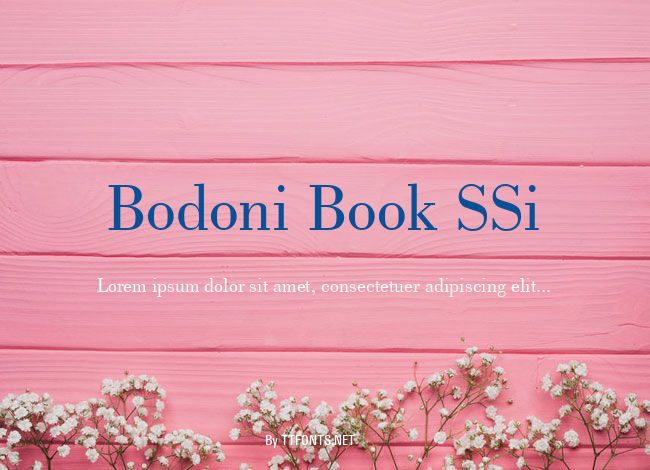 Bodoni Book SSi example