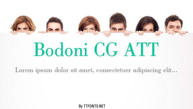 Bodoni CG ATT example